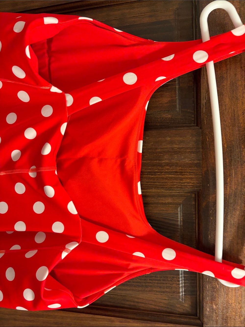 Disney Minnie Mouse Red and White Polka Dot athletic dress. - Picture 4 of 5